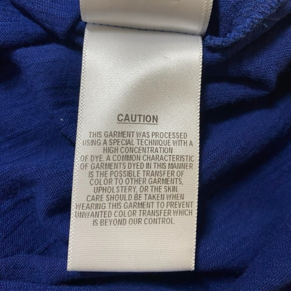 C & C California Womens Dress Small Blue Short Sleeve Drawstring Waist USA Made - Picture 8 of 13